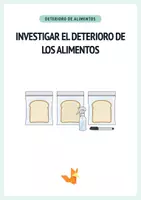 Vista previa - Hojas de trabajo - Experiment Lebensmittel Deterioro - Protokoll + Arbeitsblätter - Portada