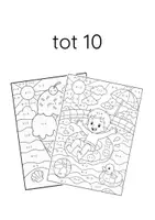 Voorbeeld - Rekenkleurplaten: Zomer - Niveau eerste leerjaar (groep 3)
Tot 10 of 20 - Pagina 2