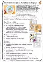 Vorschau - Mal- und Bastelvorlagen - Meerestrommel (Ocean Drum) basteln & spielen – Musik, Klanggeschichte und Wahrnehmung im Sommer - Seite 1