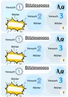 Vorschau - Spiele - Buchstabeneinführung A, E, I, O, U - Buchstabe A, E, I, O, U - Blitzlesen A, E, I, O, U - Seite 3