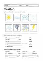 Vorschau - Arbeitsblätter - Weather: Vocabulary (English) - Seite 1