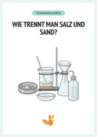Vorschau - Arbeitsblätter - Wie trennt man Salz und Sand? - Trennverfahren - Protokoll + Arbeitsblätter - Deckblatt