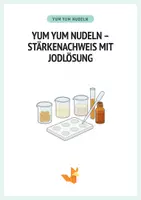 Vorschau - Arbeitsblätter - Yum Yum Nudeln – Stärkenachweis mit Jodlösung - Chemie - Protokoll + Arbeitsblätter - Deckblatt