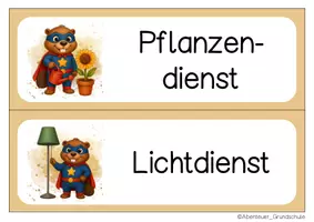 Vorschau - Bildkarten - Biberklasse Klassendienste Klassentier Biber - Seite 2