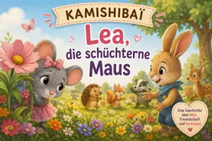 Vorschau - Bildkarten - Kamishibai – Lea, die schüchterne Maus | Gefühle - Deckblatt