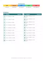 Vorschau - Mal- und Bastelvorlagen - Flächen-Rechenbild Mathe Rechteck, Dreieck, Parallelogramm 2. Klasse Mittelschule - Seite 2