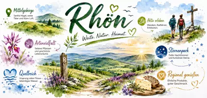 Vorschau - Arbeitsblätter - AB mit Fragen zum Thema "Rhön" + Lösungsblatt + Infografik - Seite 3
