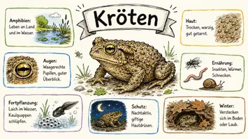Vorschau - Arbeitsblätter - Arbeitsblätter zum Thema "Kröten" + Lösung & MP3 + Infografik - Seite 1