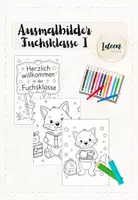 Vorschau - Arbeitsblätter - Fuchsklasse Ausmalbilder I - Deckblatt