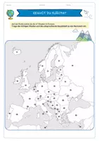 Vorschau - Arbeitsblätter - Europa – Die 47 Staaten | Interaktive Karte & Arbeitsmaterial | Dashboard | Kl. 5 - 7 - Seite 1