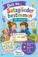 Vorschau - Arbeitsblätter - Satzglieder bestimmen Klasse 7 Arbeitsheft - Deckblatt