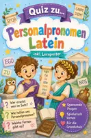 Vorschau - Arbeitsblätter - Personalpronomen Latein Klasse 7 Arbeitsheft - Deckblatt