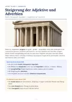 Vorschau - Arbeitsblätter - Latein Klasse 9 - Steigerung der Adjektive und Adverbien - Seite 1