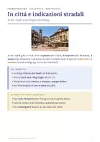 Vorschau - Arbeitsblätter - Italienisch Klasse 6 - Stadt und Wegbeschreibung - Seite 1