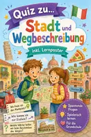 Vorschau - Arbeitsblätter - Italienisch Klasse 6 - Stadt und Wegbeschreibung - Deckblatt