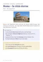 Vorschau - Arbeitsblätter - Roma – die ewige Stadt Italienisch Klasse 6 - Seite 1