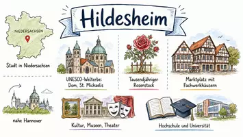 Vorschau - Arbeitsblätter - Lernposter + Arbeitsblätter "Hildesheim" + Lösung & MP3 + Mindmap + Infografik - Seite 2