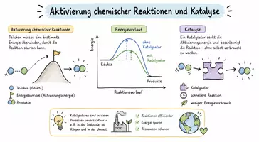 Vorschau - Arbeitsblätter - Arbeitsblatt "Aktivierung chemischer Reaktionen und Katalyse" + interaktive Lösung & MP3 + Infografik - Seite 2