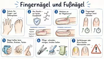 Vorschau - Arbeitsblätter - Lernposter + Arbeitsblätter zum Thema "Nagel (Körperteil)" (Lückentext, Hörverstehen) + Lösung & MP3 + Mindmap + Infografik - Seite 2