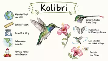 Vorschau - Arbeitsblätter - Arbeitsblätter "Kolibri" + Lösung & MP3 + Mindmap + Infografik - Seite 2