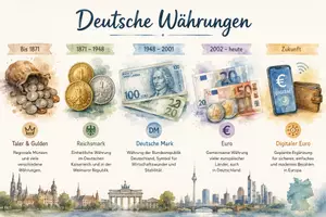 Vorschau - Arbeitsblätter - Arbeitsblätter zum Thema "Deutsche Währung" + Lösung & MP3 + Infografik - Seite 1