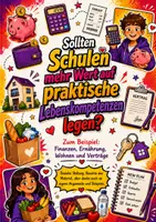Vorschau - Stundenentwürfe - Sollte Schule stärker auf das echte Leben vorbereiten? - Deckblatt