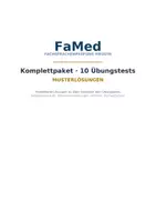 Vorschau - Prüfungsvorbereitung - FaMed Komplettpaket – 10 Übungstests mit Musterlösungen - Deckblatt