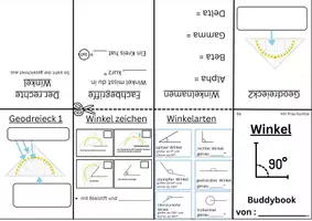 Vorschau - Arbeitsblätter - Buddybook_Winkel_Merkhilfe_Klasse6 - Deckblatt