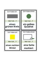 Vorschau - Arbeitsblätter - Körper und Figuren_Ich habe Wer hat?_Warm-up_Klasse 6 - Seite 1
