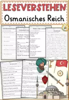 Vorschau - Arbeitsblätter - Osmanisches Reich, Sachtexte Lesen und verstehen Arbeitsblätter mit Lesetext, Verständnisfragen - Deckblatt