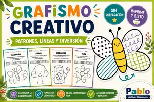 Vista previa - Hojas de trabajo - FICHAS GRAFISMO CREATIVO - PRIMAVERA - Portada