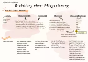 Vorschau - Arbeitsblätter - Pflegeplanung schreiben mit Arbeitsauftrag für die Praxis - Deckblatt