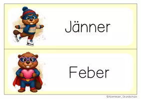 Vorschau - Bildkarten - Biberklasse Kalender Klassentier Biber - Seite 2