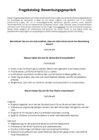 Vorschau - Lehrpläne/Lehrermaterial - Fragen Bewerbungsgespräch Planstelle Sek 2. - Deckblatt
