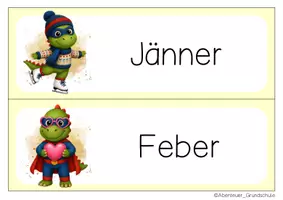 Vorschau - Bildkarten - Dinoklasse Kalender Klassentier Dino - Seite 2