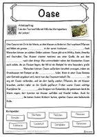 Vorschau - Unterrichtsreihen - Oase Lückentext mit Wortspeicher Hörverstehen und Suchsel - Seite 1