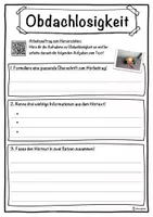 Vorschau - Unterrichtsreihen - Obdachlosigkeit Lückentext mit Wortspeicher Hörverstehen und Suchsel - Seite 3