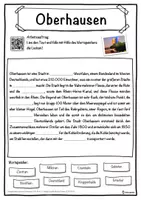 Vorschau - Unterrichtsreihen - Oberhausen Lückentext mit Wortspeicher Hörverstehen und Suchsel - Seite 1
