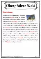 Vorschau - Unterrichtsreihen - Oberpfälzer Wald Lückentext mit Wortspeicher Hörverstehen und Suchsel - Seite 2