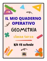 anteprima - Esercizi - Il Mio Quaderno Operativo di Geometria – Classe Terza – Kit 15 Schede Didattiche – - Pagina di copertina