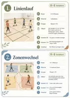 Vorschau - Arbeitsblätter - Sportvertretung für gemischte, unbekannte Gruppen – 20 kontaktarme Spiele ohne Körperkontakt für den Sportunterricht - Seite 2