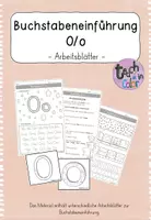 Vorschau - Stationenlernen - Buchstabeneinführung Oo - Arbeitsblätter - Deckblatt