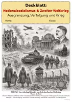 Vorschau - Bildkarten - Deckblatt Zweiter Weltkrieg Nationalsozialismus Geschichte (Klasse 9–10) - Deckblatt