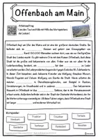 Vorschau - Unterrichtsreihen - Offenbach am Main Lückentext mit Wortspeicher Hörverstehen und Suchsel - Seite 1