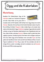 Vorschau - Unterrichtsreihen - Oggy und die Kakerlaken Lückentext mit Wortspeicher Hörverstehen und Suchsel - Seite 2