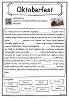 Vorschau - Unterrichtsreihen - Oktoberfest Lückentext mit Wortspeicher Hörverstehen und Suchsel - Seite 1