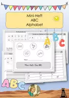 Vorschau - Arbeitsblätter - Miniheft ABC Alphabet Wörter nach dem Alphabet ordnen - Deckblatt