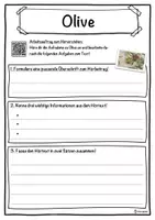 Vorschau - Unterrichtsreihen - Olive Lückentext mit Wortspeicher Hörverstehen und Suchsel - Seite 3
