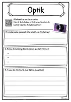 Vorschau - Unterrichtsreihen - Optik Lückentext mit Wortspeicher Hörverstehen und Suchsel - Seite 3