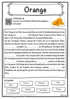 Vorschau - Unterrichtsreihen - Orange Lückentext mit Wortspeicher Hörverstehen und Suchsel - Seite 1